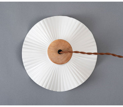 ライト 照明 ライト LED対応 天然木 陶器 吊り下げ式 ペンダントライト リビング キッチン おしゃれ レトロ ダイニング 寝室 カフェ 天井照明 ホワイト 白 シンプル 長さ調節(代引不可)