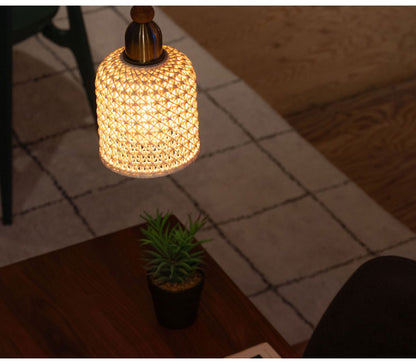 ライト 照明 ライト LED対応 天然木 陶器 吊り下げ式 ペンダントライト リビング キッチン おしゃれ レトロ ダイニング 寝室 カフェ 天井照明 ホワイト 白 シンプル 長さ調節(代引不可)