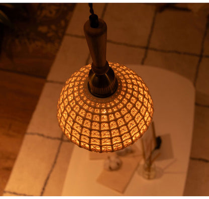 ライト 照明 ライト LED対応 天然木 陶器 吊り下げ式 ペンダントライト リビング キッチン おしゃれ レトロ ダイニング 寝室 カフェ 天井照明 ホワイト 白 シンプル 長さ調節(代引不可)