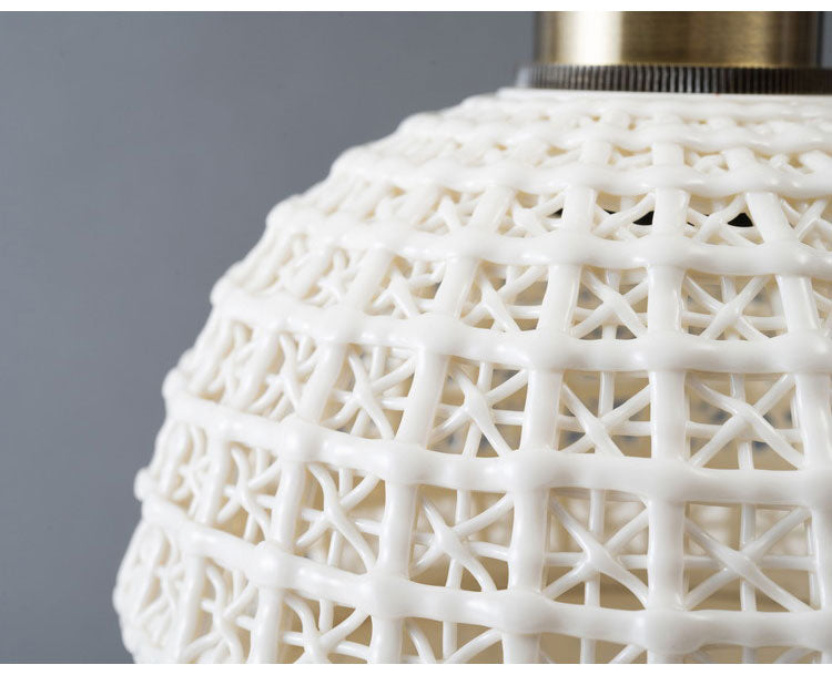 ライト 照明 ライト LED対応 天然木 陶器 吊り下げ式 ペンダントライト リビング キッチン おしゃれ レトロ ダイニング 寝室 カフェ 天井照明 ホワイト 白 シンプル 長さ調節(代引不可)