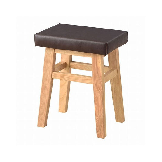 バンビスツールスツール チェア 椅子 イス いす おしゃれ 北欧 天然木 木製 四角 高さ45cm 背もたれなし アームレス 肘なし 腰掛け オットマン リビング 玄関 シンプル(代引不可)
