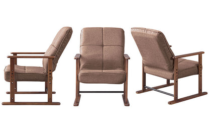 高座椅子 座椅子 7段階リクライニング 4段階高さ調節 シンプル 折りたたみ リクライニングチェア リクライニング 一人掛け 椅子 高座椅子 高座 椅子 リクライニングソファ 一人用(代引不可)