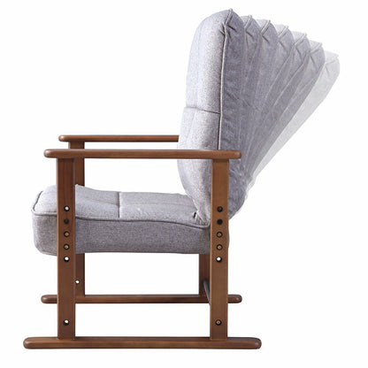 高座椅子 座椅子 7段階リクライニング 4段階高さ調節 シンプル 折りたたみ リクライニングチェア リクライニング 一人掛け 椅子 高座椅子 高座 椅子 リクライニングソファ 一人用(代引不可)