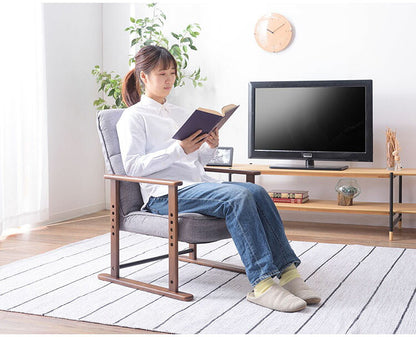 高座椅子 座椅子 7段階リクライニング 4段階高さ調節 シンプル 折りたたみ リクライニングチェア リクライニング 一人掛け 椅子 高座椅子 高座 椅子 リクライニングソファ 一人用(代引不可)