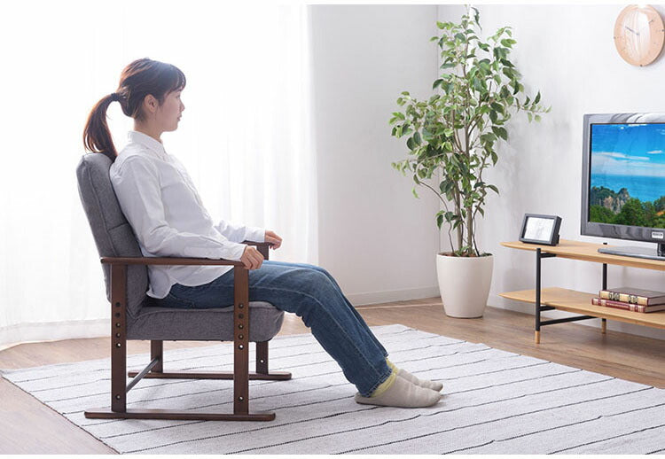 高座椅子 座椅子 7段階リクライニング 4段階高さ調節 シンプル 折りたたみ リクライニングチェア リクライニング 一人掛け 椅子 高座椅子 高座 椅子 リクライニングソファ 一人用(代引不可)