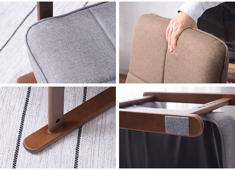 高座椅子 座いす チェア チェアー イス 椅子 脚付き リクライニング ハイバック 高齢者 おしゃれ 高さ調節 アーム付き 肘付き 木製 ファブリック 和風 和室 一人用 コンパクト グレー ブラウン 新生活(代引不可)