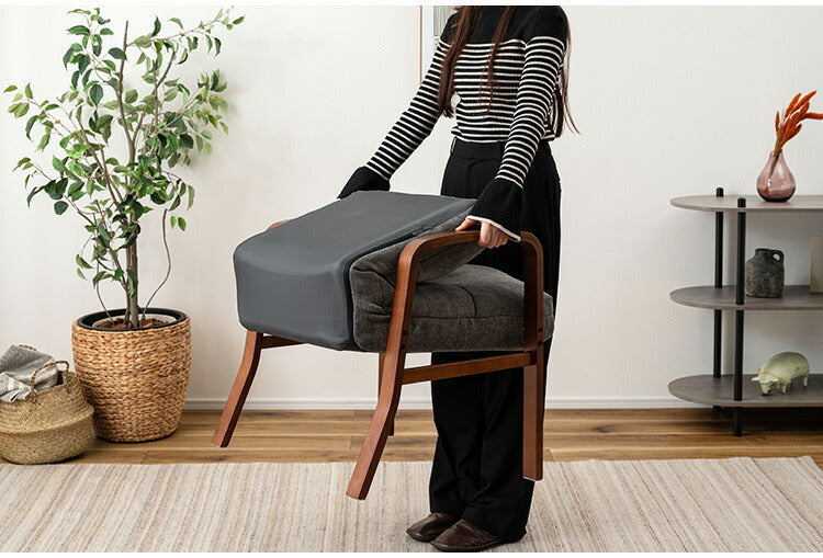 高座椅子 LSS-36 東谷 高座椅子 座椅子 6段階リクライニング シンプル 折りたたみ ゆったり ベージュ(代引不可)