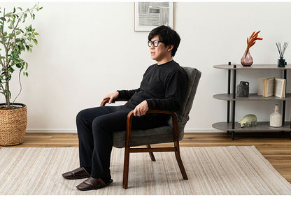 高座椅子 LSS-36 東谷 高座椅子 座椅子 6段階リクライニング シンプル 折りたたみ ゆったり ベージュ(代引不可)