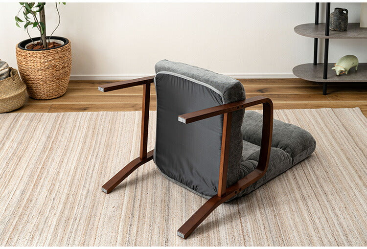 高座椅子 LSS-36 東谷 高座椅子 座椅子 6段階リクライニング シンプル 折りたたみ ゆったり ベージュ(代引不可)