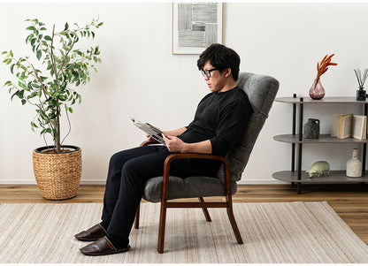 腰楽高座椅子 LSS-37 東谷 高座椅子 座椅子 ハイバック 背部 7段階リクライニング 頭・腰部 14段階リクライニング ヘッドレスト ランバーサポート シンプル 折りたたみ ゆったり ベージュ(代引不可)