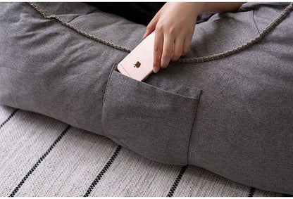 ソファ ローソファ リラックス 圧縮ソファ くつろぎ ボリューム カバーリング コンパクト ポケット付き インテリア おしゃれ(代引不可)