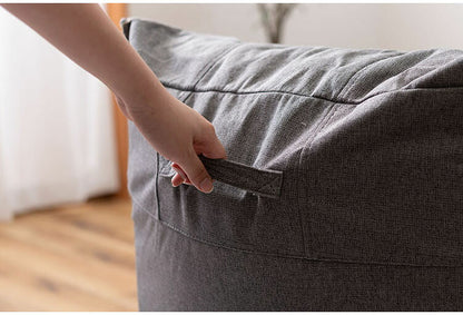 ソファ ローソファ リラックス 圧縮ソファ くつろぎ ボリューム カバーリング コンパクト ポケット付き インテリア おしゃれ(代引不可)