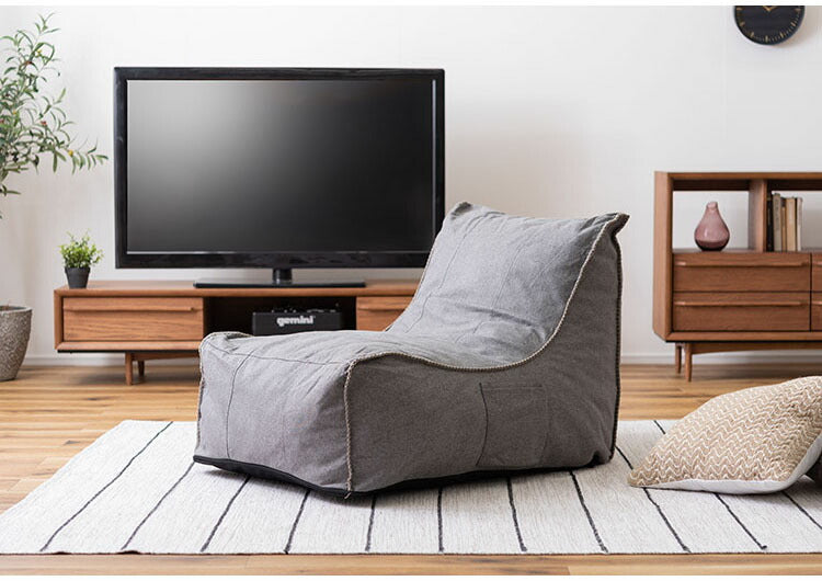 ソファ ローソファ リラックス 圧縮ソファ くつろぎ ボリューム カバーリング コンパクト ポケット付き インテリア おしゃれ(代引不可)