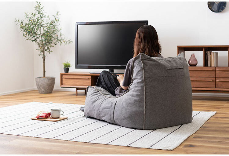 ソファ ローソファ リラックス 圧縮ソファ くつろぎ ボリューム カバーリング コンパクト ポケット付き インテリア おしゃれ(代引不可)