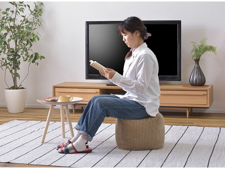 クッション ビーズクッション ミニビーズクッション コーデュロイ キューブ型 四角 カバーロング ダブルファスナー マイクロビーズ 持ち運び 軽い コンパクト シンプル ナチュラル(代引不可)