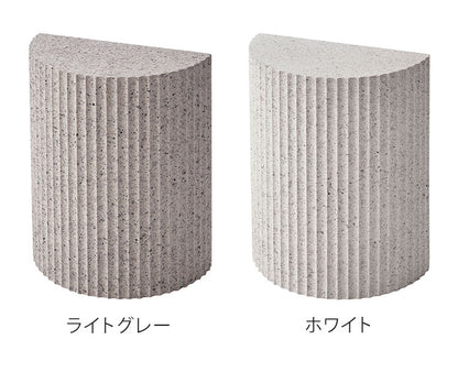 サイドテーブル 幅40cm 繊維板 おしゃれ シンプル シック モダン テラゾー柄 おしゃれ かわいい 角丸 ライトグレー ホワイト リビング ダイニング 寝室(代引不可)