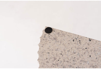 サイドテーブル 幅40cm 繊維板 おしゃれ シンプル シック モダン テラゾー柄 おしゃれ かわいい 角丸 ライトグレー ホワイト リビング ダイニング 寝室(代引不可)