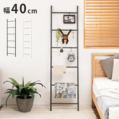 ラダーハンガー MIP-17 東谷 ハンガーラック スリム コンパクト シンプル 組立式 黒 白 ブラック ホワイト 収納 衣類 スタイリッシュ インテリア ディスプレイ 見せる収納 おしゃれ 一人暮らし(代引不可)