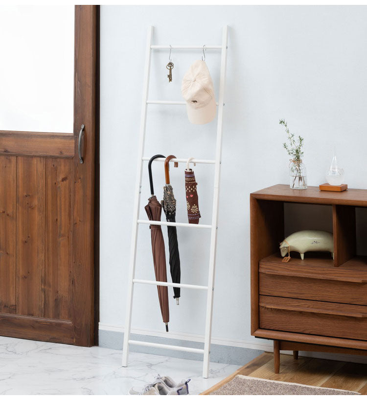 ラダーハンガー MIP-17 東谷 ハンガーラック スリム コンパクト シンプル 組立式 黒 白 ブラック ホワイト 収納 衣類 スタイリッシュ インテリア ディスプレイ 見せる収納 おしゃれ 一人暮らし(代引不可)