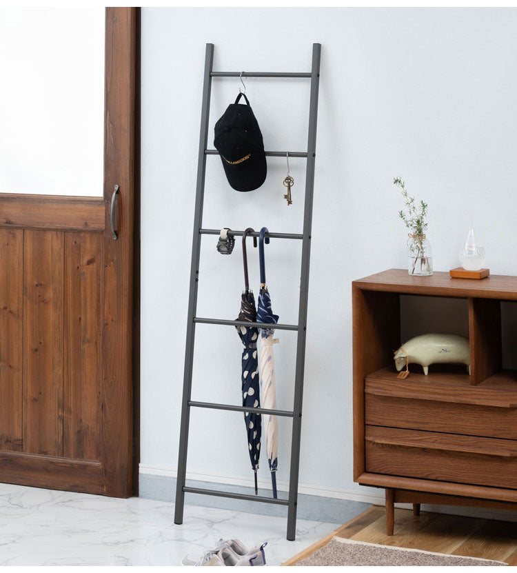 ラダーハンガー MIP-17 東谷 ハンガーラック スリム コンパクト シンプル 組立式 黒 白 ブラック ホワイト 収納 衣類 スタイリッシュ インテリア ディスプレイ 見せる収納 おしゃれ 一人暮らし(代引不可)