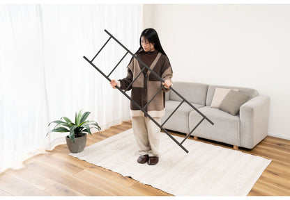 ラダーハンガー MIP-17 東谷 ハンガーラック スリム コンパクト シンプル 組立式 黒 白 ブラック ホワイト 収納 衣類 スタイリッシュ インテリア ディスプレイ 見せる収納 おしゃれ 一人暮らし(代引不可)