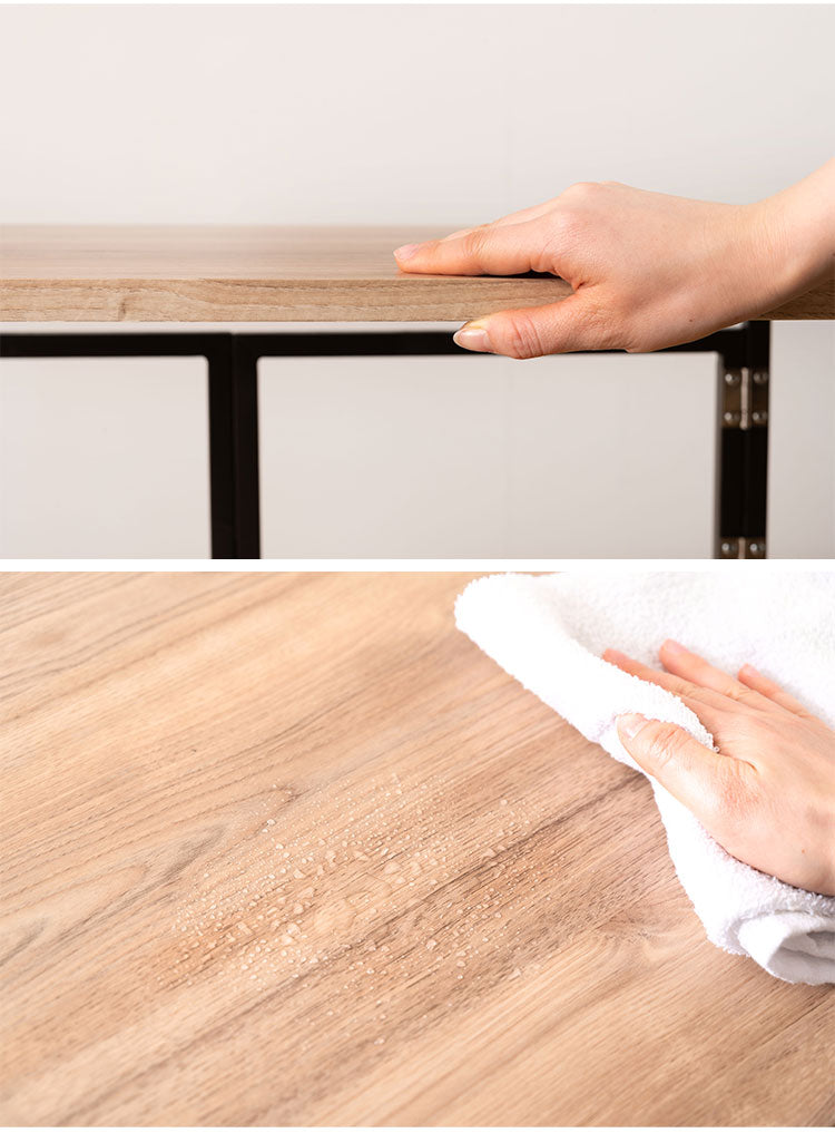 バタフライデスク 北欧 おしゃれ シンプル デザイン 棚 ナチュラル デスク オープンラック 1台2役 2WAY テーブル 多機能 サイドテーブル ワゴン キャスター付き 目隠し収納 スチール 広々天板 作業台(代引不可)