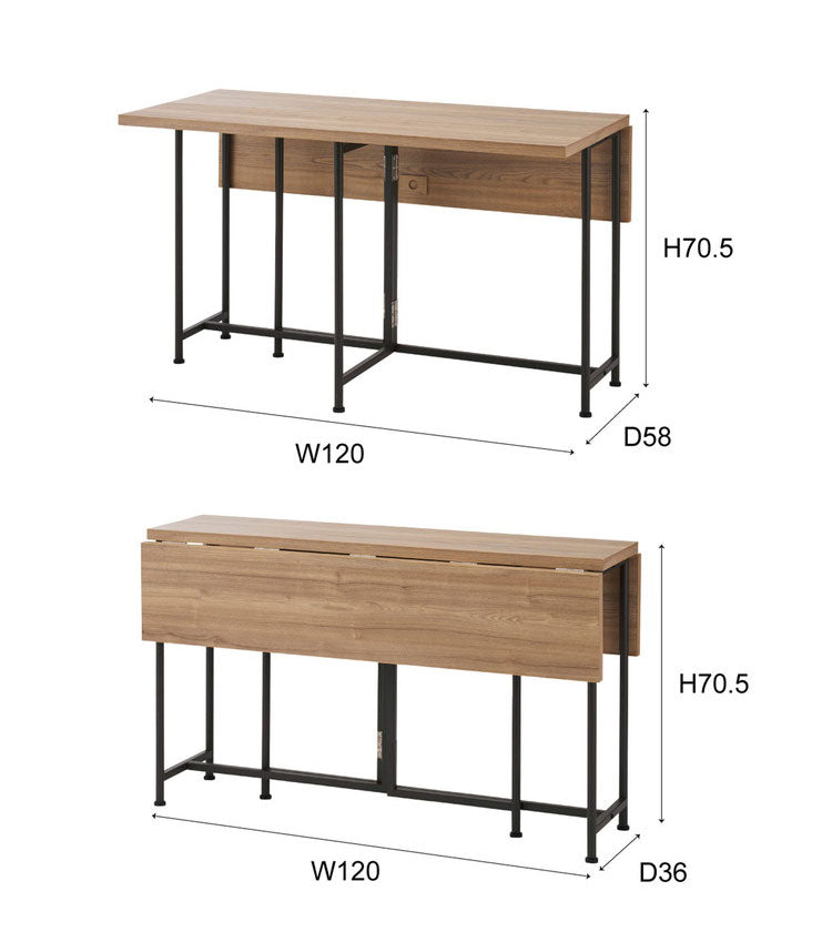 バタフライテーブル テーブル ダイニングテーブル バタフライテーブル バタフライ 伸縮 ナチュラル スチール 北欧 モダン シンプル 花台 台 デスク 作業台 おしゃれ(代引不可)