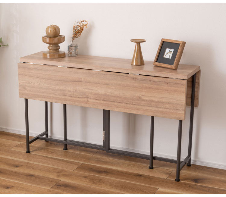 バタフライテーブル テーブル ダイニングテーブル バタフライテーブル バタフライ 伸縮 ナチュラル スチール 北欧 モダン シンプル 花台 台 デスク 作業台 おしゃれ(代引不可)