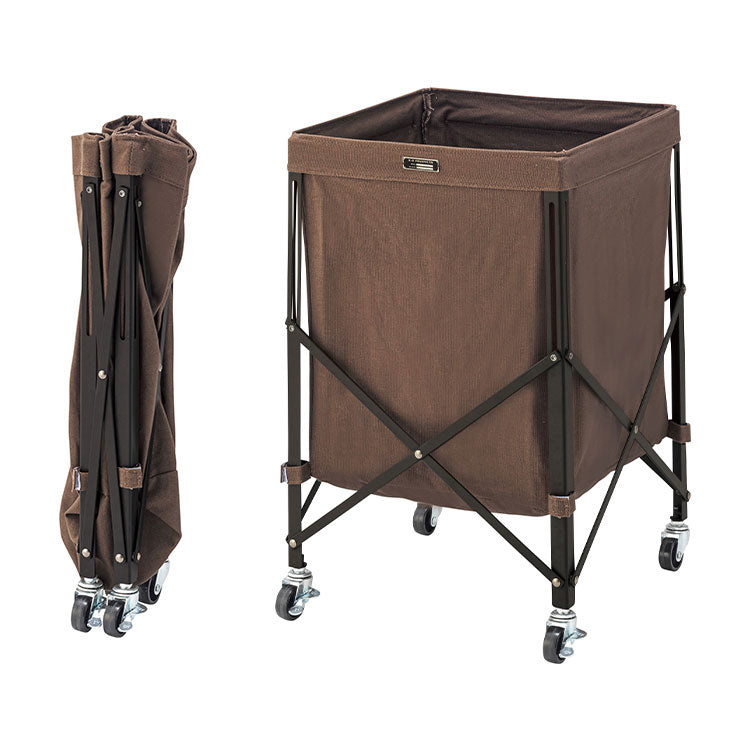 ワゴン バスケット 折りたたみ ランドリーバスケット キャスター付き おしゃれ コンパクト スリム 一人暮らし シンプル 収納 衣類収納 小物収納 マガジン収納 軽量 軽い 持ち運び リビング(代引不可)