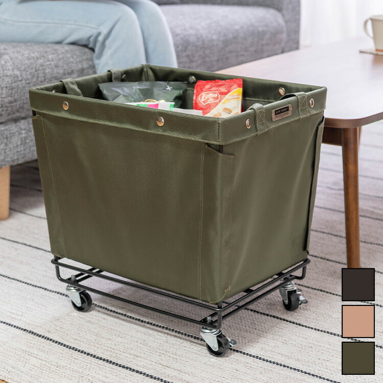 バスケットワゴン キャスター付き 収納 収納家具 ランドリーボックス 小物入れ 小物収納 一人暮らし 収納ボックス おしゃれ 北欧 片付け 模様替え かご 収納かご(代引不可)