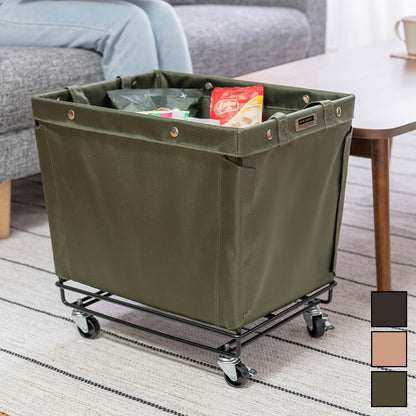 バスケットワゴン キャスター付き 収納 収納家具 ランドリーボックス 小物入れ 小物収納 一人暮らし 収納ボックス おしゃれ 北欧 片付け 模様替え かご 収納かご(代引不可)