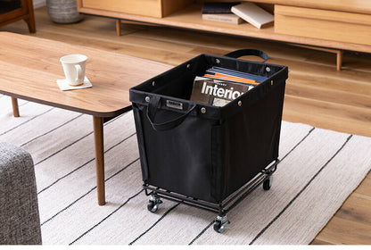 バスケットワゴン キャスター付き 収納 収納家具 ランドリーボックス 小物入れ 小物収納 一人暮らし 収納ボックス おしゃれ 北欧 片付け 模様替え かご 収納かご(代引不可)