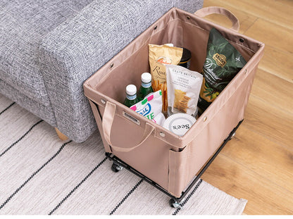 バスケットワゴン キャスター付き 収納 収納家具 ランドリーボックス 小物入れ 小物収納 一人暮らし 収納ボックス おしゃれ 北欧 片付け 模様替え かご 収納かご(代引不可)