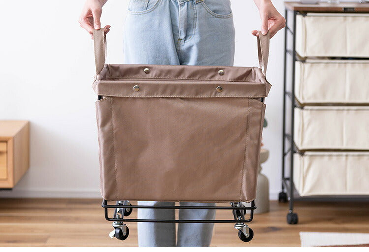 バスケットワゴン キャスター付き 収納 収納家具 ランドリーボックス 小物入れ 小物収納 一人暮らし 収納ボックス おしゃれ 北欧 片付け 模様替え かご 収納かご(代引不可)