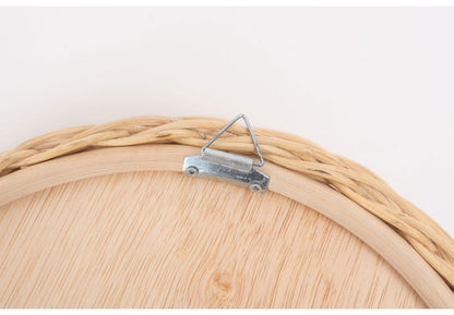 ラタンミラー ミラー 鏡 姿見 壁掛け ウォールミラー 丸型 円型 ラタン 籐 シンプル おしゃれ ナチュラル インテリア 省スペース 新生活 一人暮らし(代引不可)