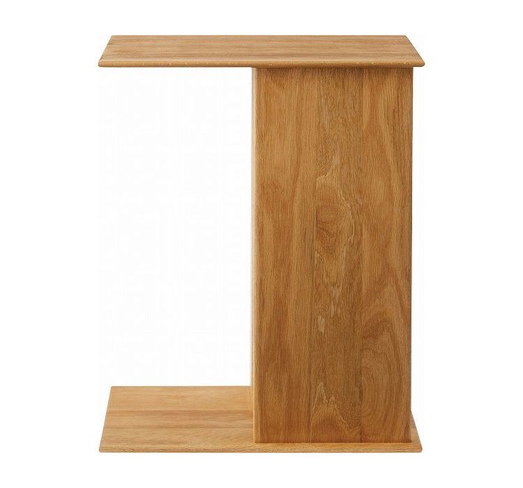 サイドテーブル 木製サイドテーブル ナイトテーブル おしゃれ オーク 無垢材 ナチュラル 天然木 北欧 モダン シンプル 収納 マガジンラック 寝室 ソファサイド ベッドサイド(代引不可)