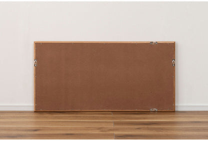 ウォールミラー MTK-310 東谷 ウォールミラー ミラー 鏡 かがみ 壁 壁掛け 壁掛けミラー 姿見 長方形 80×40 40×80 木製 天然木 オーク ドレッサー 玄関 リビング 飛散防止 ナチュラル ベージュ(代引不可)