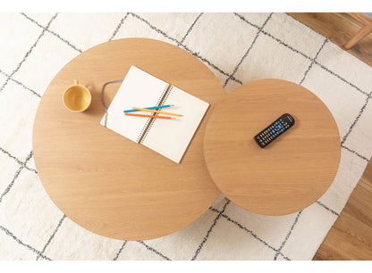 サイドテーブル 幅70cm 3本脚 円形 ラウンド ネストテーブル テーブル コンパクト シンプル ナチュラル 北欧 かわいい おしゃれ 丸型 ラウンド 木製 天然木 一人暮らし ソファ(代引不可)