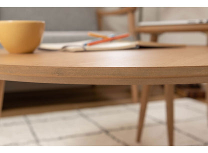 サイドテーブル 幅70cm 3本脚 円形 ラウンド ネストテーブル テーブル コンパクト シンプル ナチュラル 北欧 かわいい おしゃれ 丸型 ラウンド 木製 天然木 一人暮らし ソファ(代引不可)