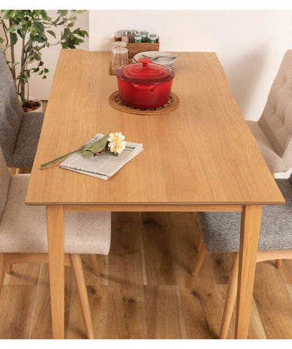 ダイニングテーブル 幅150cm 4人掛け 長方形 4人用 ゆったり テーブル 食卓 北欧 おしゃれ シンプル ナチュラル 木製 天然木 省スペース かわいい 木目調 新生活(代引不可)