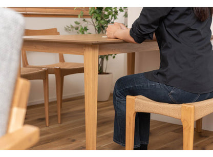 ダイニングテーブル 幅150cm 4人掛け 長方形 4人用 ゆったり テーブル 食卓 北欧 おしゃれ シンプル ナチュラル 木製 天然木 省スペース かわいい 木目調 新生活(代引不可)