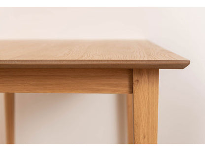 ダイニングテーブル 幅150cm 4人掛け 長方形 4人用 ゆったり テーブル 食卓 北欧 おしゃれ シンプル ナチュラル 木製 天然木 省スペース かわいい 木目調 新生活(代引不可)