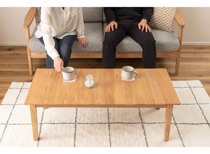 リビングテーブル 幅110cm センターテーブル テーブル おしゃれ 北欧 シンプル ナチュラル 木製 天然木 一人暮らし 食卓 ソファ 座椅子 新生活(代引不可)