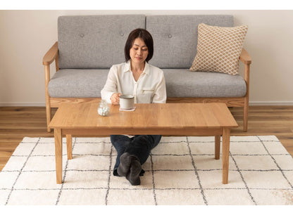 リビングテーブル 幅110cm センターテーブル テーブル おしゃれ 北欧 シンプル ナチュラル 木製 天然木 一人暮らし 食卓 ソファ 座椅子 新生活(代引不可)
