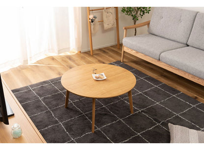 ラウンドテーブル 円形テーブル 丸型 幅75cm 木製 天然木 センターテーブル リビングテーブル テーブル 北欧 シンプル おしゃれ ラウンド 丸型 ソファ 座椅子 一人暮らし 新生活(代引不可)