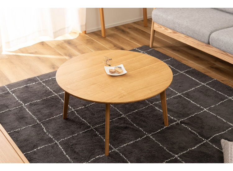 ラウンドテーブル 円形テーブル 丸型 幅75cm 木製 天然木 センターテーブル リビングテーブル テーブル 北欧 シンプル おしゃれ ラウンド 丸型 ソファ 座椅子 一人暮らし 新生活(代引不可)