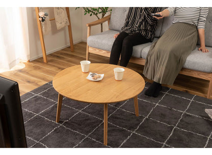 ラウンドテーブル 円形テーブル 丸型 幅75cm 木製 天然木 センターテーブル リビングテーブル テーブル 北欧 シンプル おしゃれ ラウンド 丸型 ソファ 座椅子 一人暮らし 新生活(代引不可)