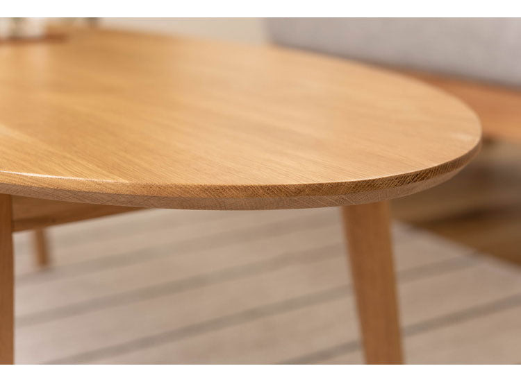 センターテーブル 幅120cm 楕円形 リビングテーブル 北欧 おしゃれ シンプル コンパクト 木製 天然木 楕円型 スタイリッシュ リビング 一人暮らし ソファ 座椅子(代引不可)