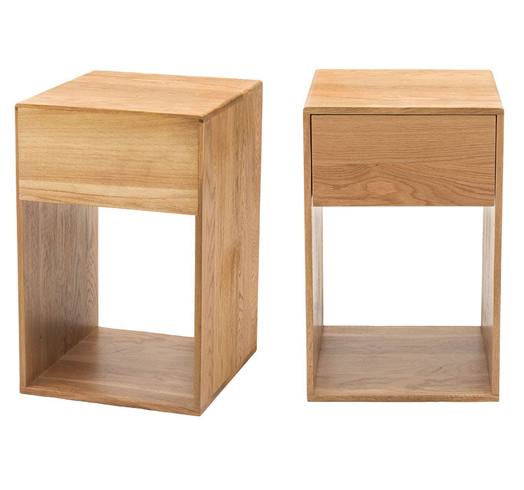 サイドチェスト ベッドサイド ソファサイド チェスト ナイトテーブル 収納 引き出し シンプル 北欧 おしゃれ かわいい ブックスタンド コンパクト 木製 天然木 見せる収納 隠す収納(代引不可)