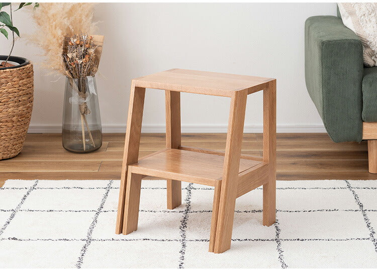 ステップ台 MTK-350 東谷 ステップ台 踏み台 ディスプレイ ナチュラル シンプル 木製 天然木 おしゃれ スツール サイドテーブル 収納 玄関 リビング ダイニング コンパクト 小さい(代引不可)